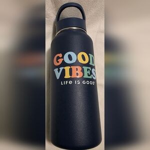 Life Is Good "Good Vibes" 32oz Stainless Steel Bottle